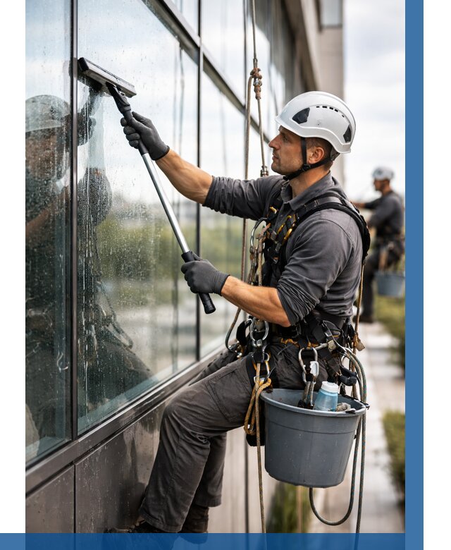 Мойка стеклянных фасадов в Нижнеудинске от 203 р. | ВЫСОТНИК-Нжк