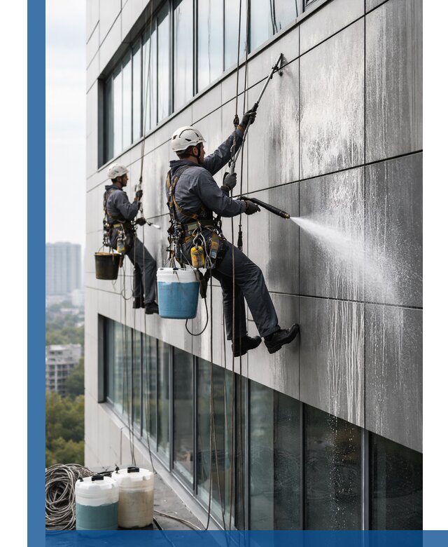 Профессиональная мойка вентилируемых фасадов в Нижнеудинске