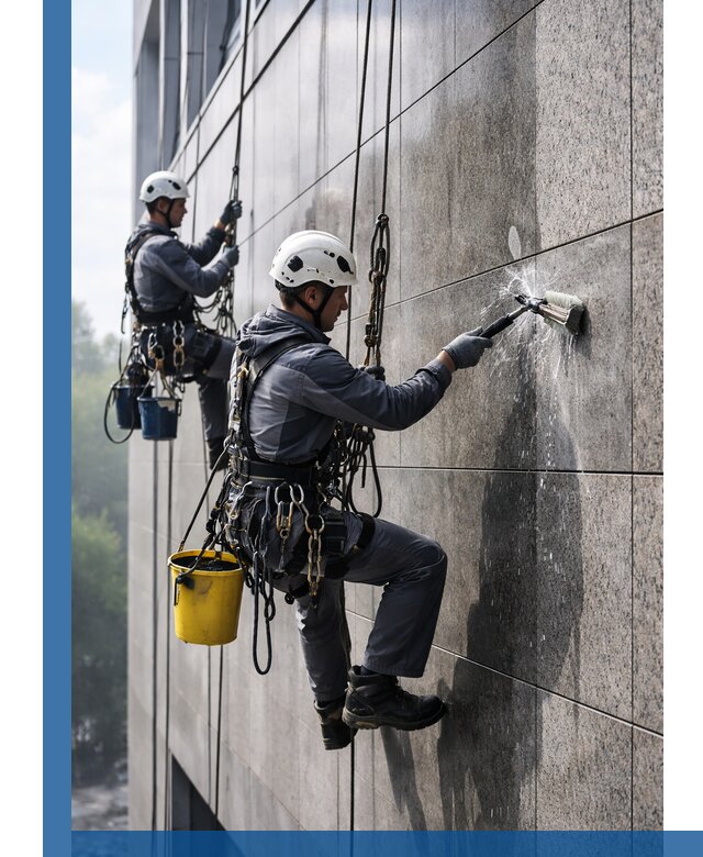 Профессиональная мойка фасада из керамогранита в Нижнеудинске