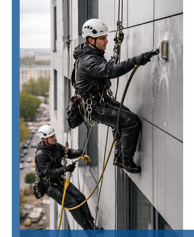 Профессиональная мойка фасада из композита в Нижнеудинске