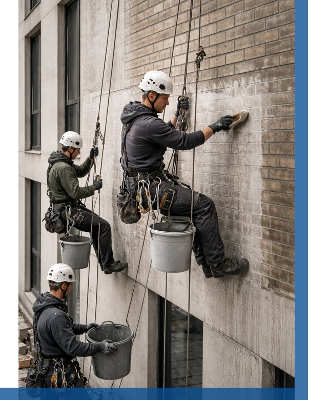 Удаление высолов с фасада в Нижнеудинске от 254 р. | ВЫСОТНИК-Нжк