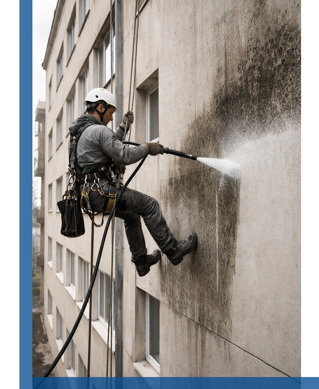 Профессиональная очистка фасадов от плесени в Нижнеудинске