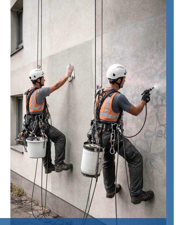 Антиграффити покрытие фасада в Нижнеудинске от 610 р. | ВЫСОТНИК-Нжк