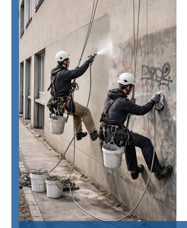 Антиграффити покрытие фасада с защитой от надписей в Нижнеудинске