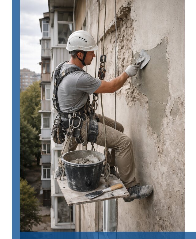 Восстановление фасадной штукатурки в Нижнеудинске с гарантией качества