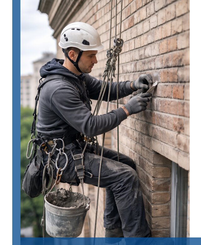 Качественный ремонт кирпичной кладки фасада в Нижнеудинске с гарантией