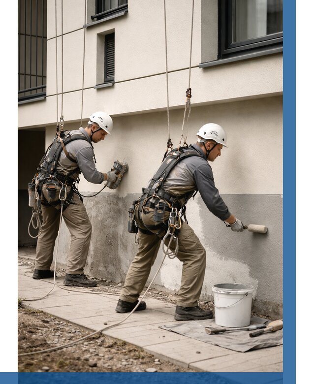 Окраска цоколя здания в Нижнеудинске от 458 р. под ключ | ВЫСОТНИК-Нжк