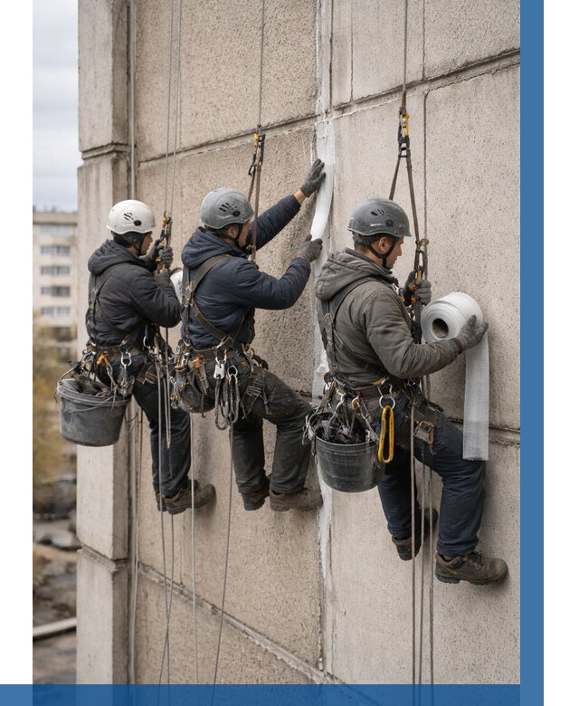 Ремонт межпанельных швов в Нижнеудинске от 763 р. | ВЫСОТНИК-Нжк