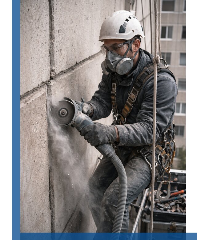 Штробление межпанельных швов в Нижнеудинске качественно и быстро