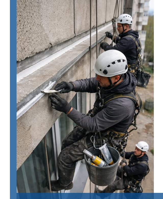 Герметизация примыкания балкона в Нижнеудинске под ключ с гарантией