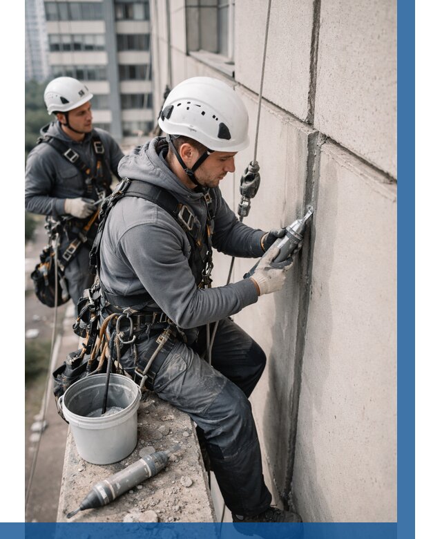 Ремонт деформационных швов здания в Нижнеудинске от 1017 р. | ВЫСОТНИК-Нжк