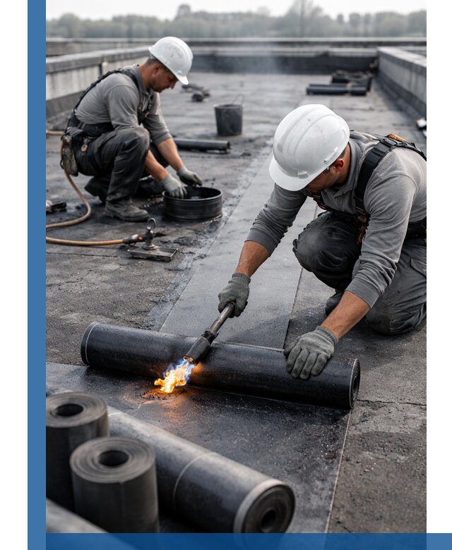 Ремонт рулонной кровли в Нижнеудинске герметизация и восстановление