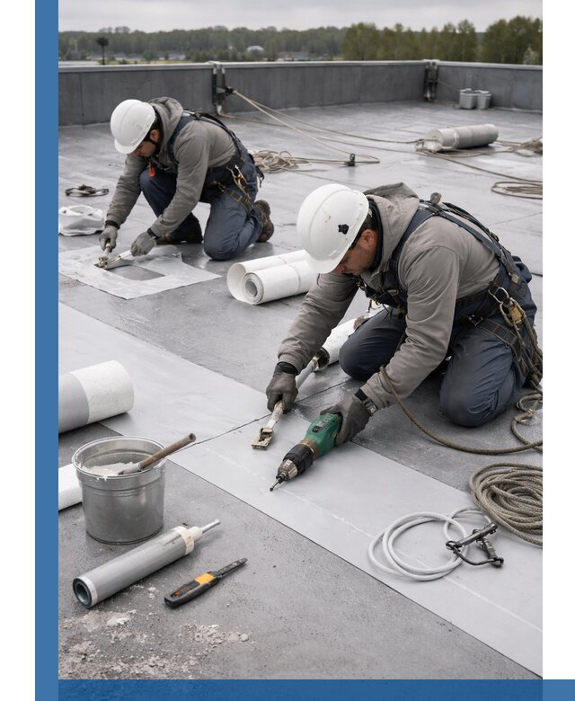 Ремонт мембранной кровли в Нижнеудинске качественно и с гарантией