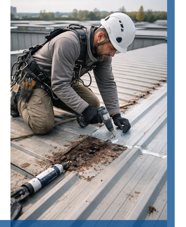 Ремонт профнастила на кровле в Нижнеудинске от 712 р. | ВЫСОТНИК-Нжк