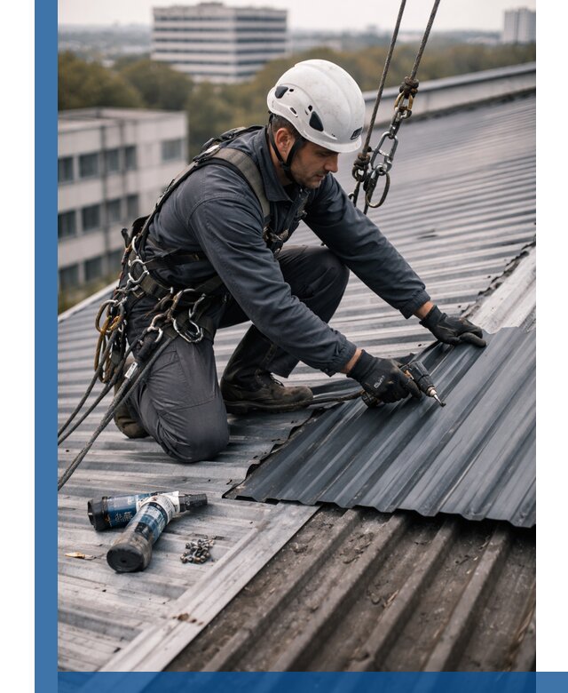 Ремонт профнастила на кровле в Нижнеудинске, работы под ключ