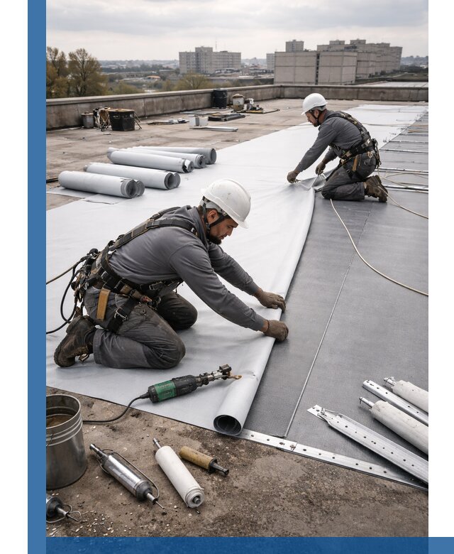 Монтаж мембранной кровли в Нижнеудинске для промышленных зданий