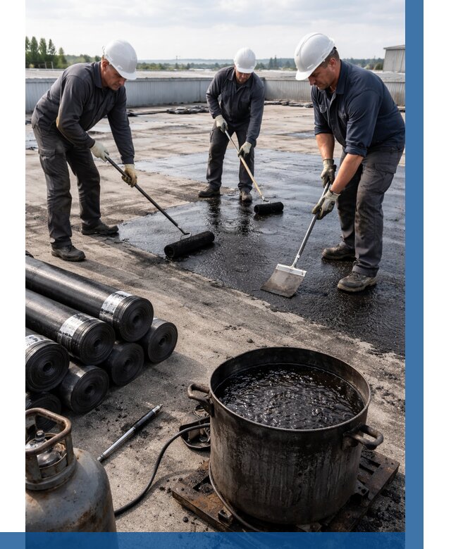 Гидроизоляция кровли мастикой в Нижнеудинске от 610 р. | ВЫСОТНИК-Нжк