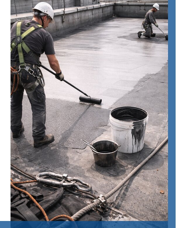 Гидроизоляция кровли жидкой резиной в Нижнеудинске от 509 р. | ВЫСОТНИК-Нжк