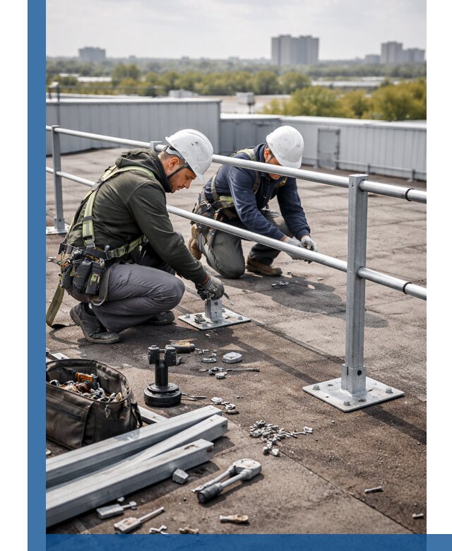 Монтаж кровельного ограждения в Нижнеудинске под ключ с гарантией