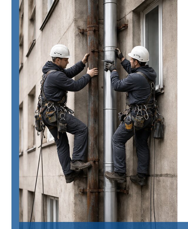 Замена водосточных труб в Нижнеудинске: монтаж и демонтаж под ключ