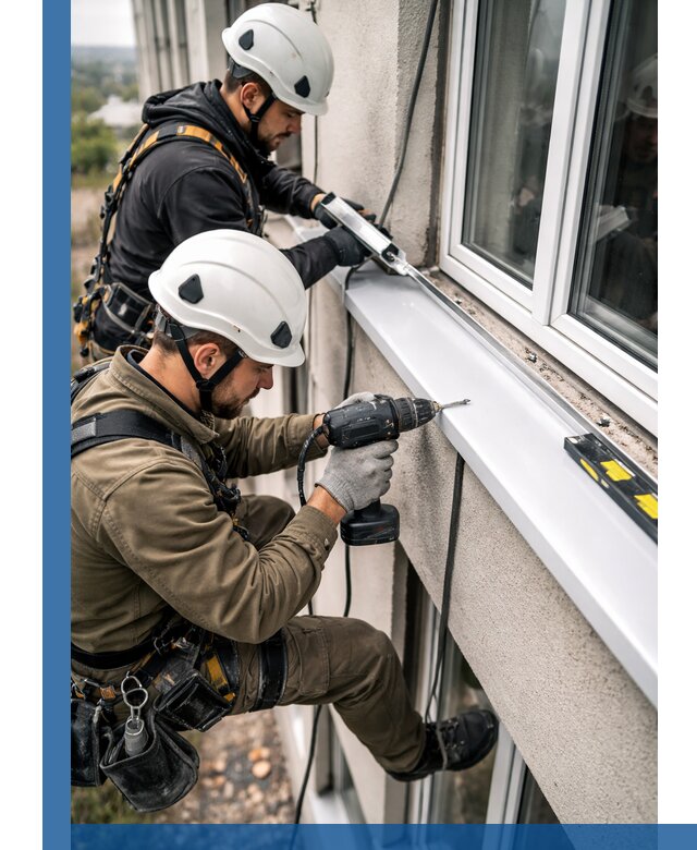 Профессиональный монтаж оконных отливов и отведения воды в Нижнеудинске