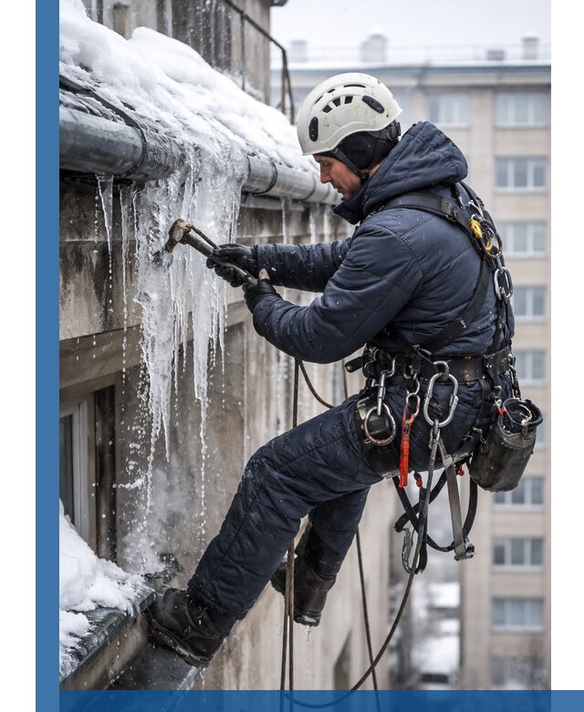 Удаление наледи и чистка водостоков в Нижнеудинске оперативно и безопасно