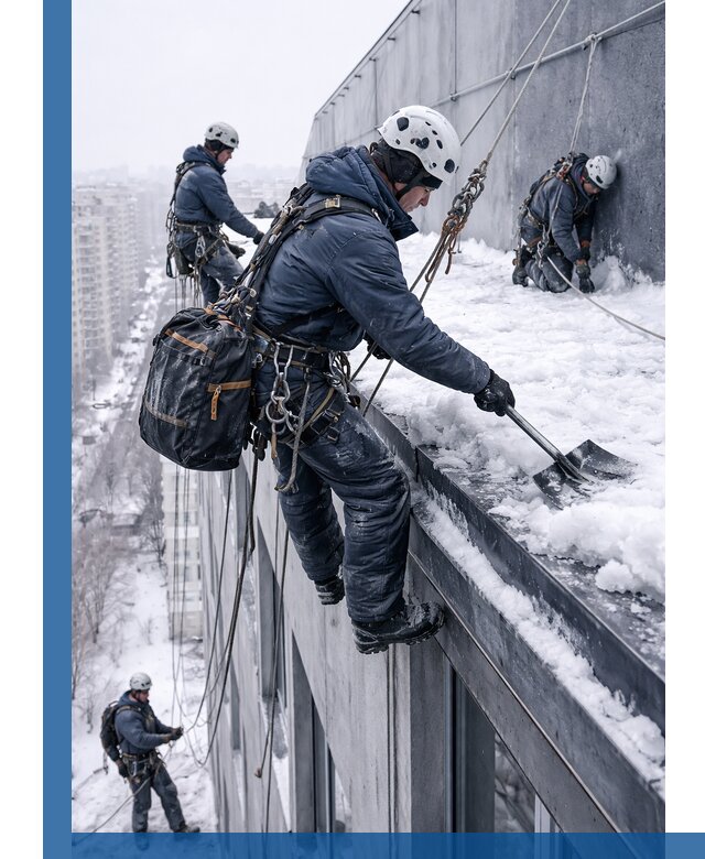 Абонентское обслуживание кровли зимой в Нижнеудинске регулярный уход