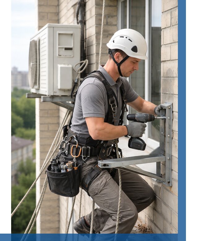 Установка кронштейнов кондиционера в Нижнеудинске от 3560 р. | ВЫСОТНИК-Нжк