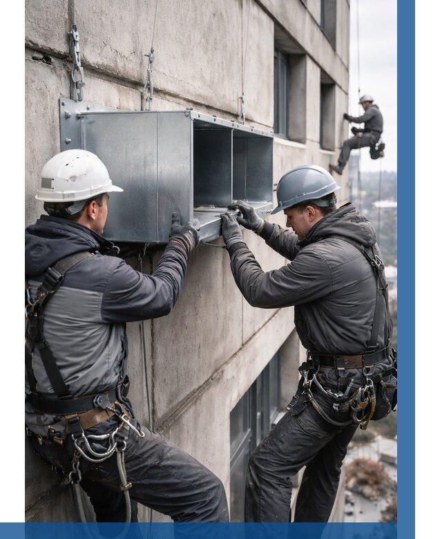 Монтаж вентиляционных коробов в Нижнеудинске от 3051 р. | ВЫСОТНИК-Нжк