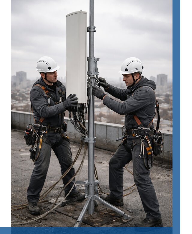 Монтаж антенн связи на крыше в Нижнеудинске от 8645 р. | ВЫСОТНИК-Нжк