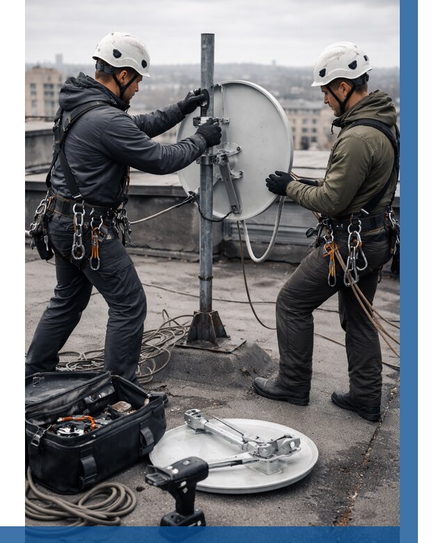 Демонтаж антенн на крыше в Нижнеудинске от 4577 р. | ВЫСОТНИК-Нжк