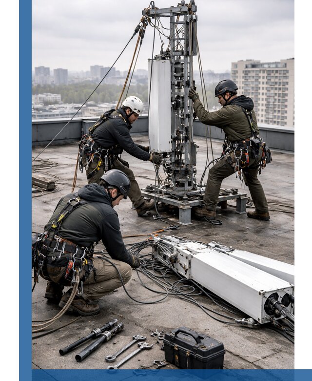 Демонтаж антенн на крыше зданий в Нижнеудинске с гарантией