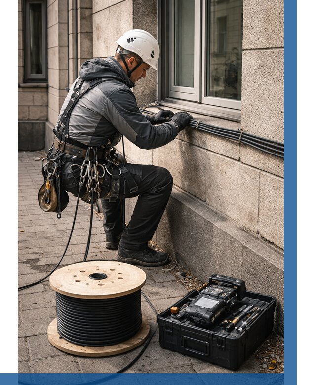 Прокладка оптоволоконного кабеля в Нижнеудинске от 814 р. | ВЫСОТНИК-Нжк