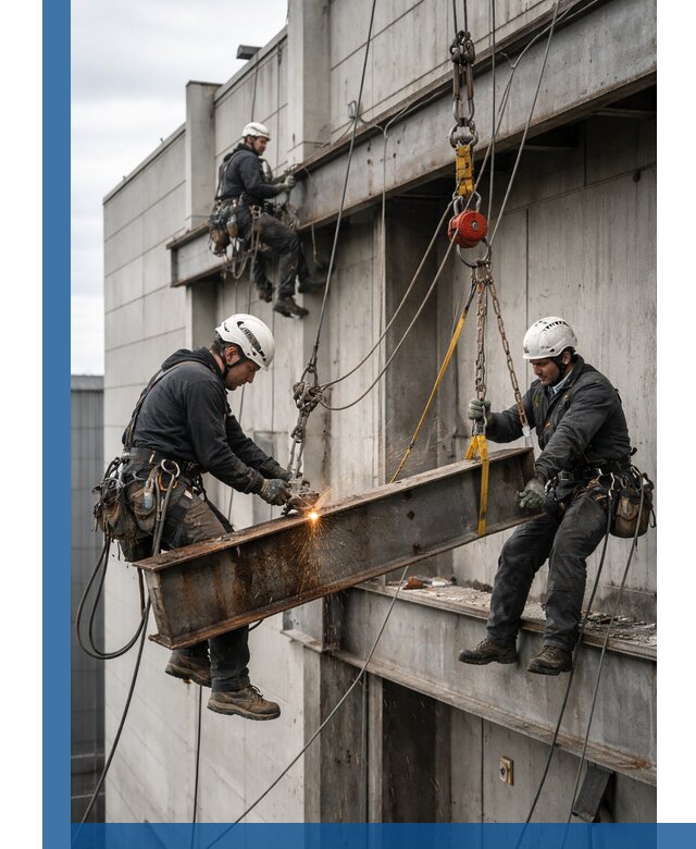 Демонтаж металлоконструкций на высоте в Нижнеудинске под ключ