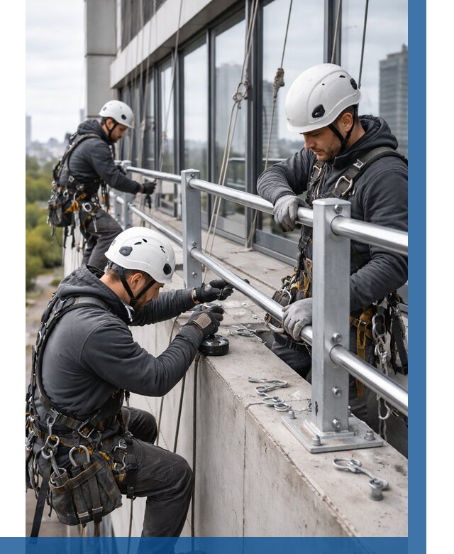 Монтаж ограждений на высоте в Нижнеудинске, от 1221 р. | ВЫСОТНИК-Нжк
