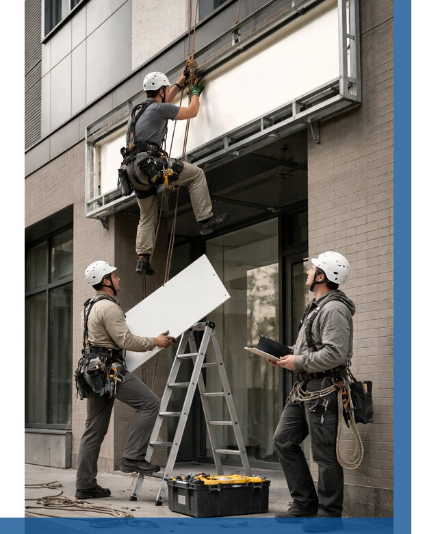 Монтаж светового короба в Нижнеудинске от 6611 р. | ВЫСОТНИК-Нжк