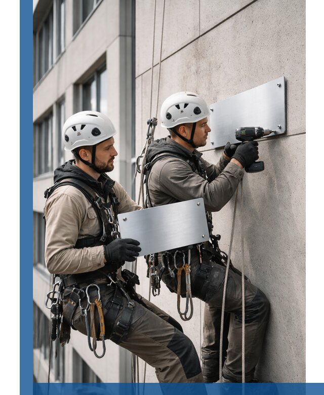 Монтаж табличек и указателей в Нижнеудинске для зданий и сооружений