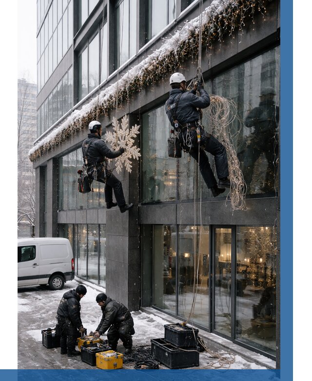 Демонтаж новогоднего оформления в Нижнеудинске от 5594 р. | ВЫСОТНИК-Нжк