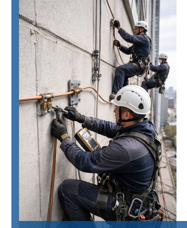 Монтаж системы заземления здания и молниезащиты в Нижнеудинске