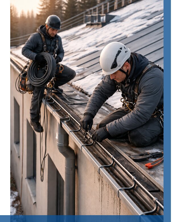 Монтаж греющего кабеля на кровле в Нижнеудинске от 458 р. | ВЫСОТНИК-Нжк