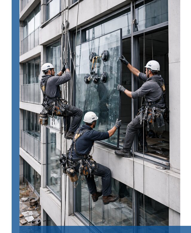 Фасадное остекление и монтаж витражей зданий в Нижнеудинске под ключ