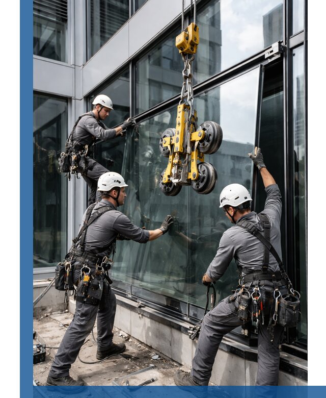 Структурное остекление фасадов в Нижнеудинске монтаж и обслуживание