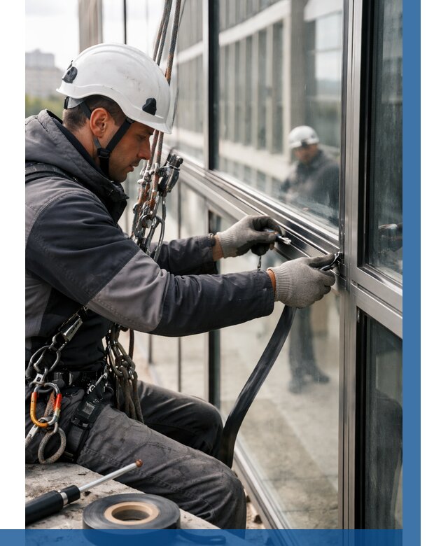 Ремонт витражных конструкций в Нижнеудинске от 3560 р. | ВЫСОТНИК-Нжк