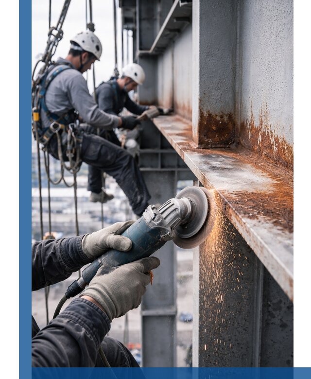 Зачистка металла от ржавчины и подготовка поверхностей в Нижнеудинске