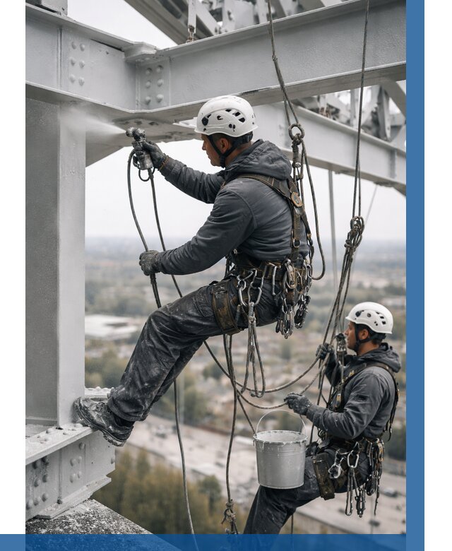 Покраска металлоконструкций на высоте в Нижнеудинске 356 р |ВЫСОТНИК-Нжк