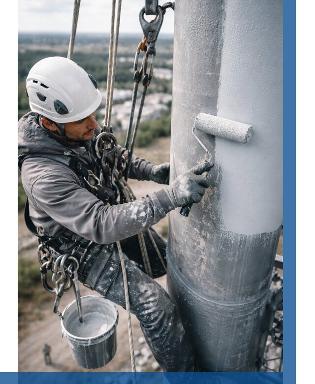 Покраска мачт связи под ключ в Нижнеудинске от 865 р. | ВЫСОТНИК-Нжк