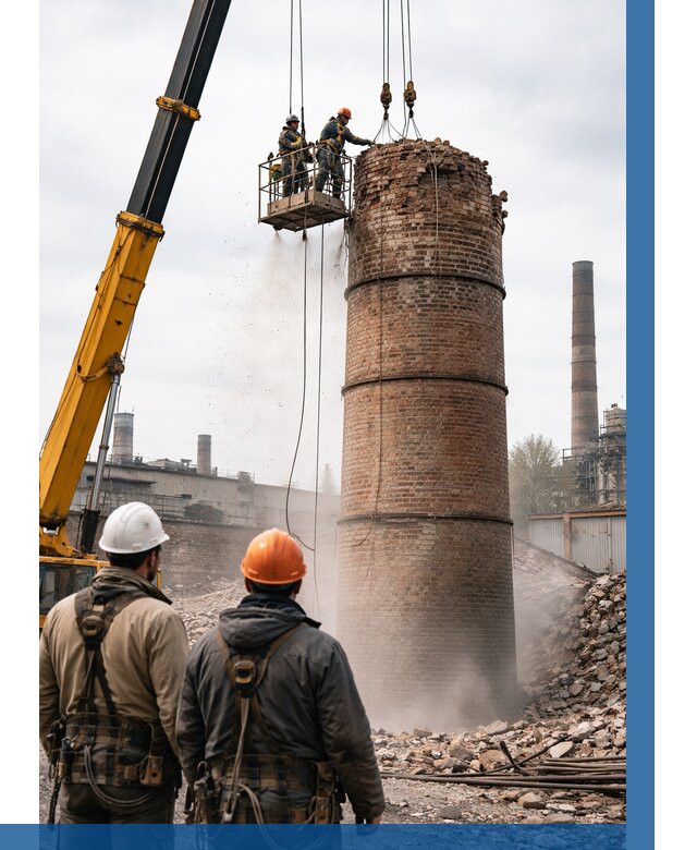 Демонтаж дымовой трубы в Нижнеудинске от 91539 р. | ВЫСОТНИК-Нжк, смета