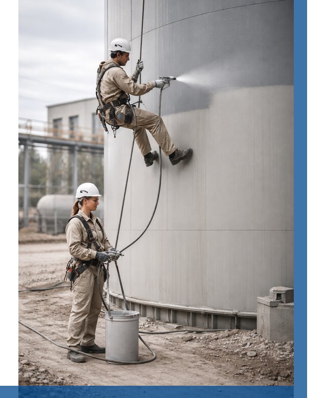 Покраска резервуаров в Нижнеудинске от 1221 р. | ВЫСОТНИК-Нжк — заказать