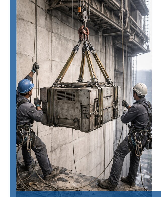 Такелажные работы на высоте, подъем и монтаж грузов в Нижнеудинске