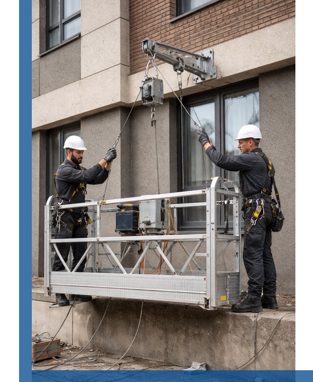 Монтаж и подъем фасадной люльки в Нижнеудинске с гарантией безопасности